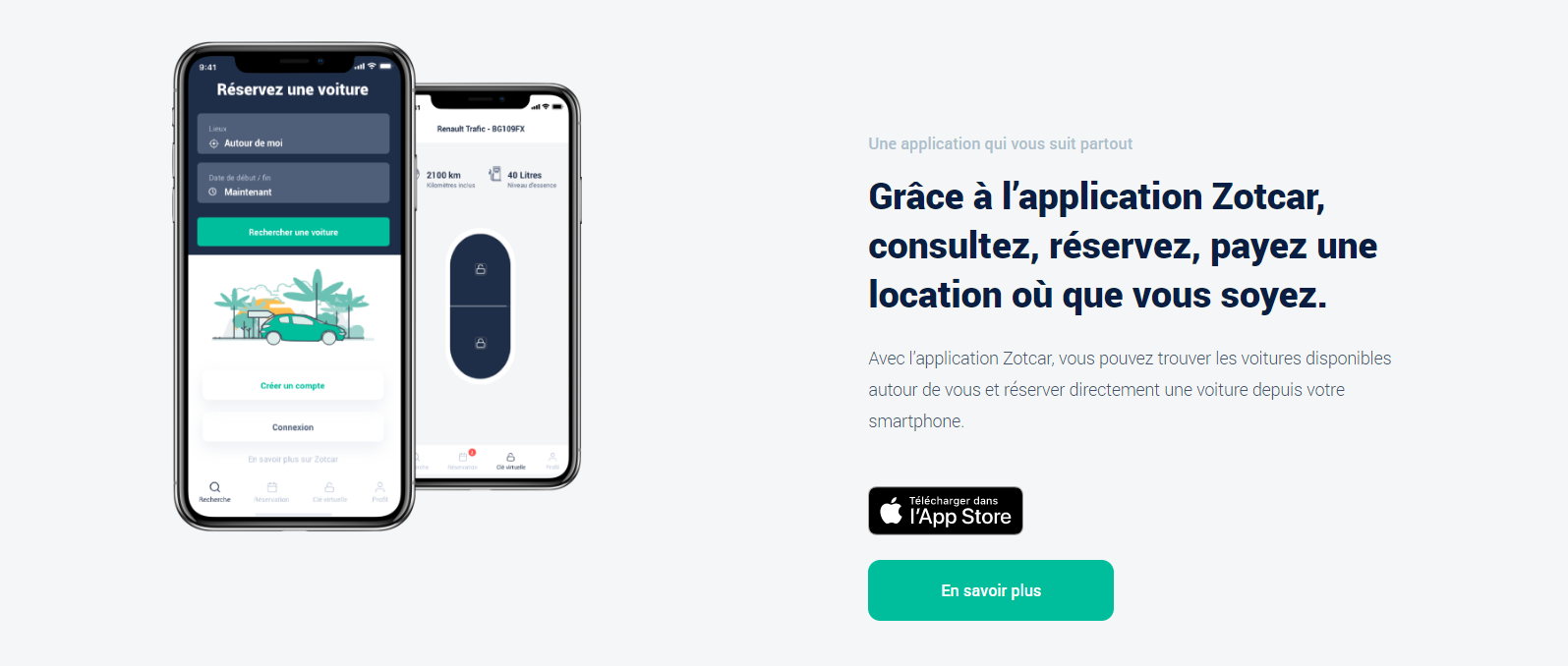 location voiture reunion application mobile