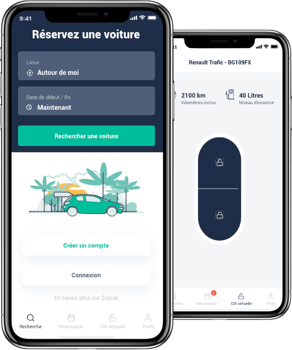 location voiture reunion application mobile